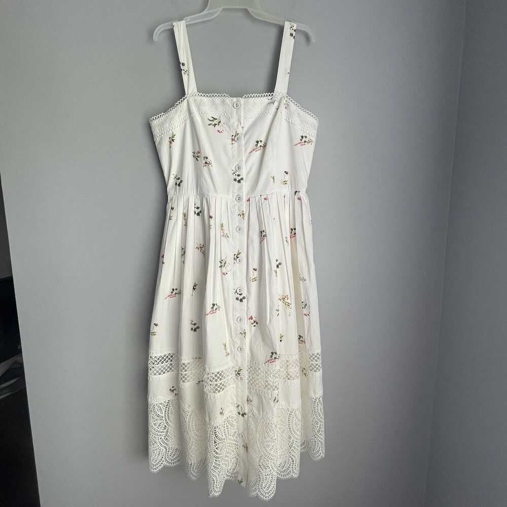 Antonio Melani Edia Lace Tiered Sundress Size 10 Floral Midi Dress $229 EUC